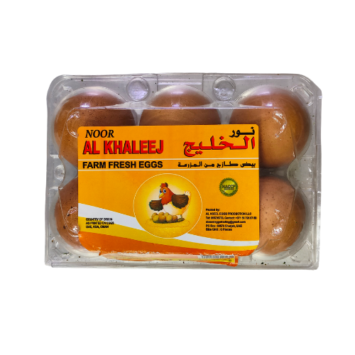 Al Khaleej Chicken Egg Brown, 6 Pcs