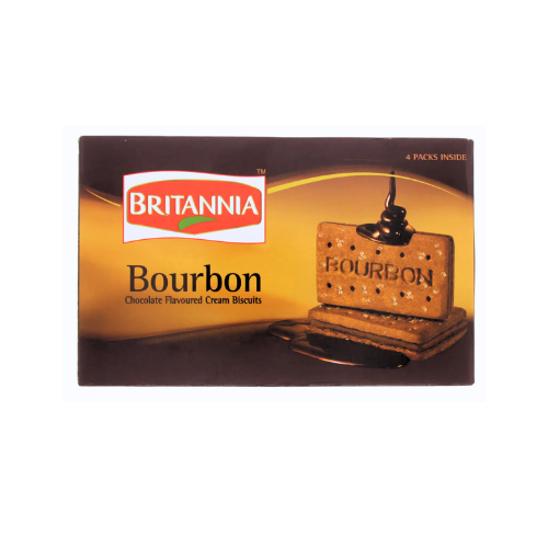 Britannia Bourbon Chocolate Flavoured Cream Biscuits, 400 g