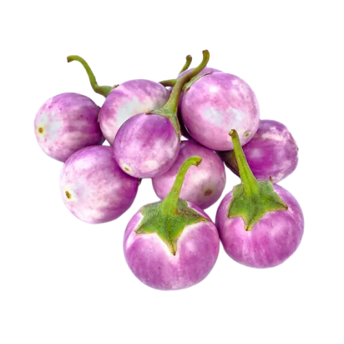 Egg Plant Small - Purple/ Dark/ Star Oman 250 g (Approx. 4-5 Pcs)