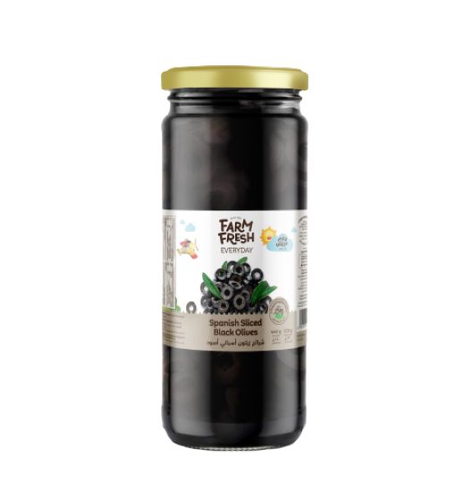 Farm Fresh Spanish Sliced Black Olives, 440g