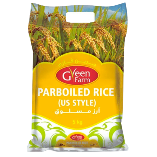 Green Farm US Style Thai Par Boiled Rice, 5 kg