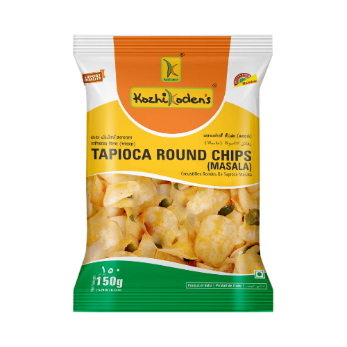 Kozhikodens Tapioca Round Chips (Masala), 150 g