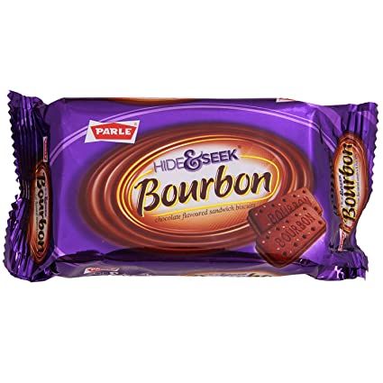 Parle Hide & Seek Bourbon Choco Flav Sandwich, 75 g
