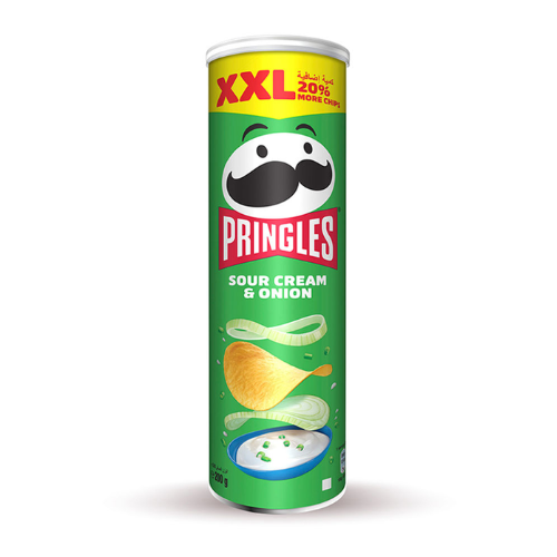 Pringles Sour Cream & Onion Flavored Chips, 200 g