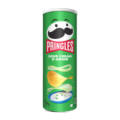 Pringles Sour Cream And Onion Flavored Chips, 165 g