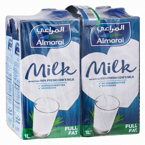 Al Marai Long Life Full Fat Milk 4 x 1L