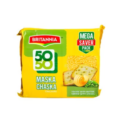 Britannia 50-50 Maska Chaska Crackers, 71 g (8 + 4)