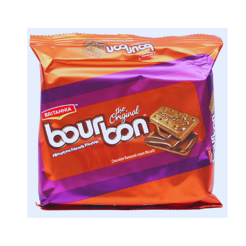 Britannia Bourbon Chocolate Cream Biscuits, 200 g