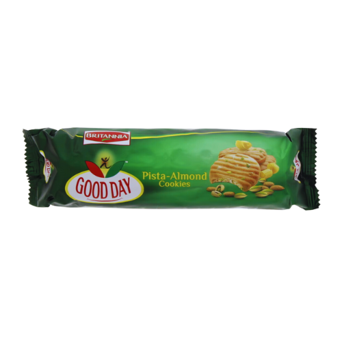 Britannia Good Day Pista And Almond Cookies, 145 g