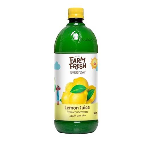 Farm Fresh Lemon Juice From Concentrate, 946 ml