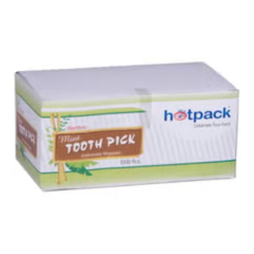 Hotpack 1000 Piece Mint Tooth Pick Set Beige, 1000 X 5 cm