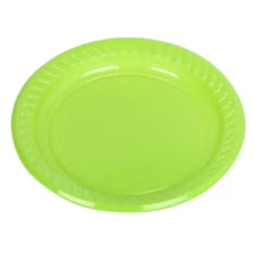 Hotpack 25 Piece Coloured Plastic Plate - 9 Inches Set