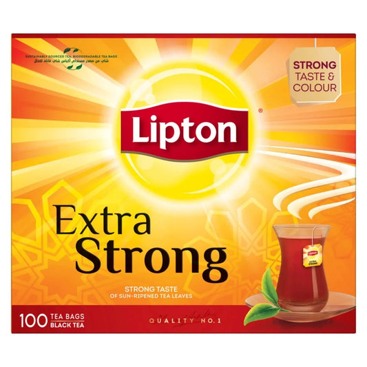 Lipton Extra Strong Black Tea 100 Tea Bags