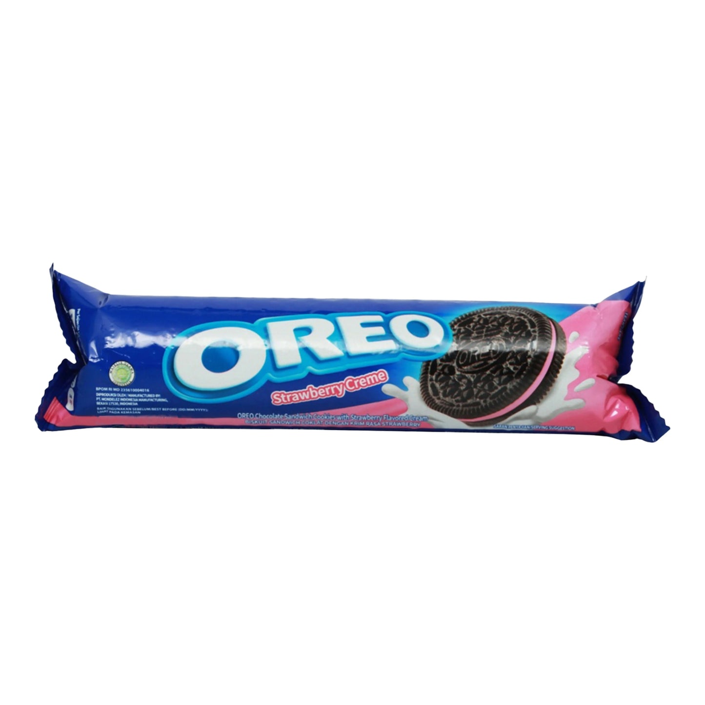 Oreo Strawberry Creme Sandwich Biscuit, 123.5 g