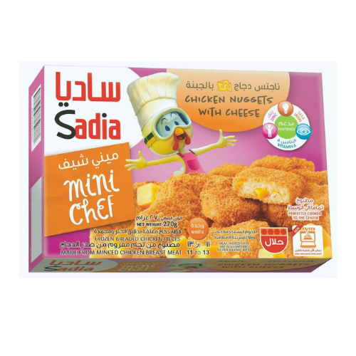 Sadia Mini Chef Chicken Nuggets With Cheese, 270 g